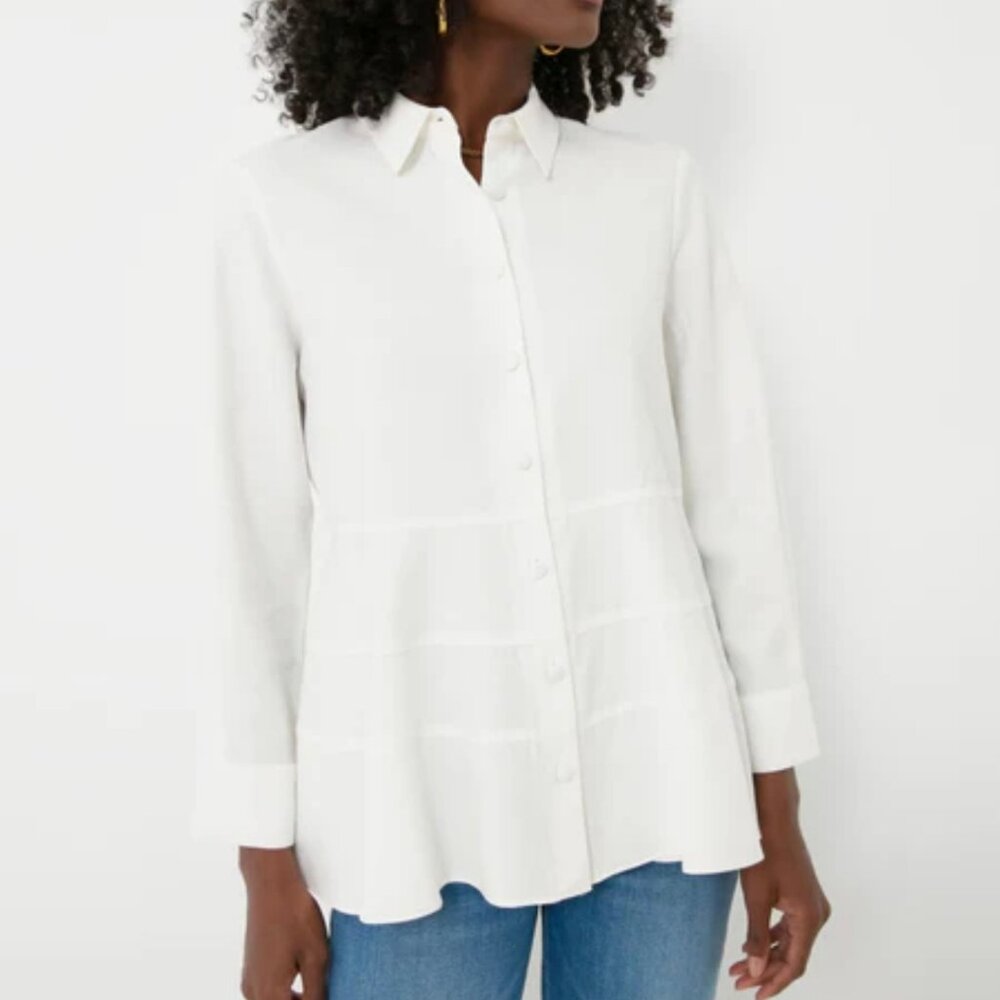 Pomander Place White Ashlen Blouse